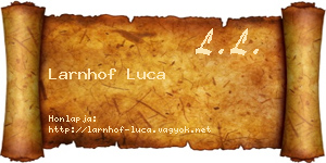 Larnhof Luca névjegykártya